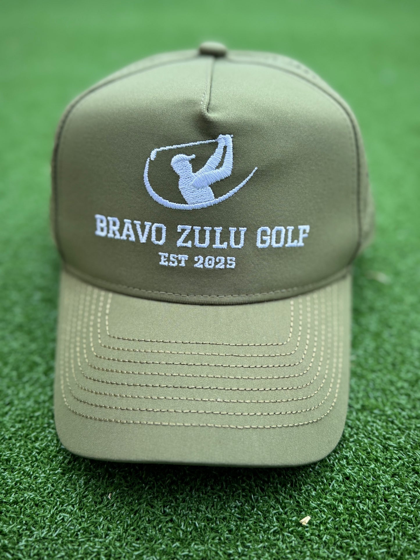 Performance Hat - Olive Green - With Tee holder (Founders Edition)
