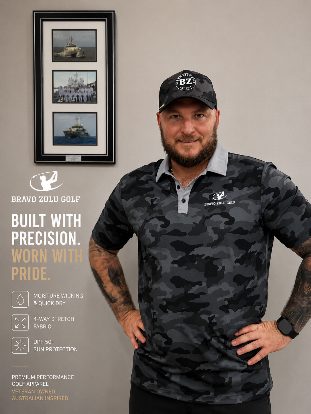 Performance Polo Shirt - Camo (Relaxed Fit)